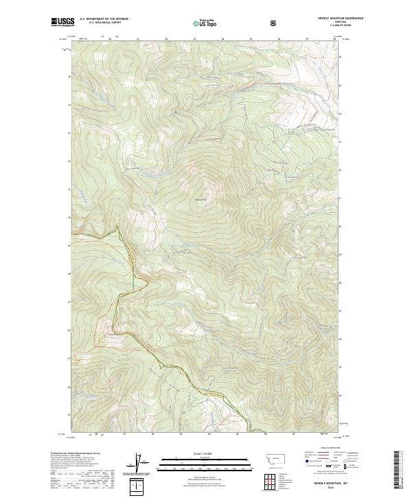 USGS Topographic Map – Hewolf Mountain
