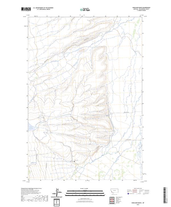 USGS Topographic Map – Highland Ranch