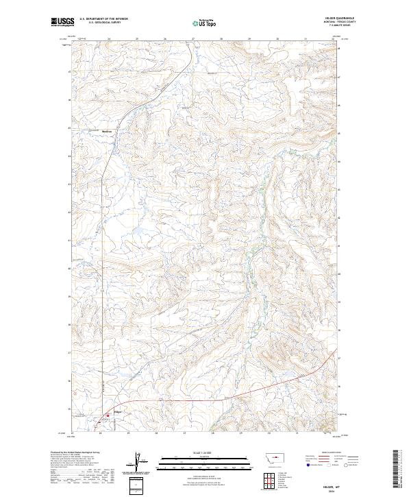 USGS Topographic Map – Hilger