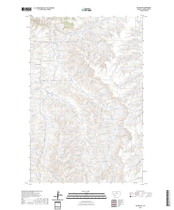 USGS Topographic Map – Hilger NW