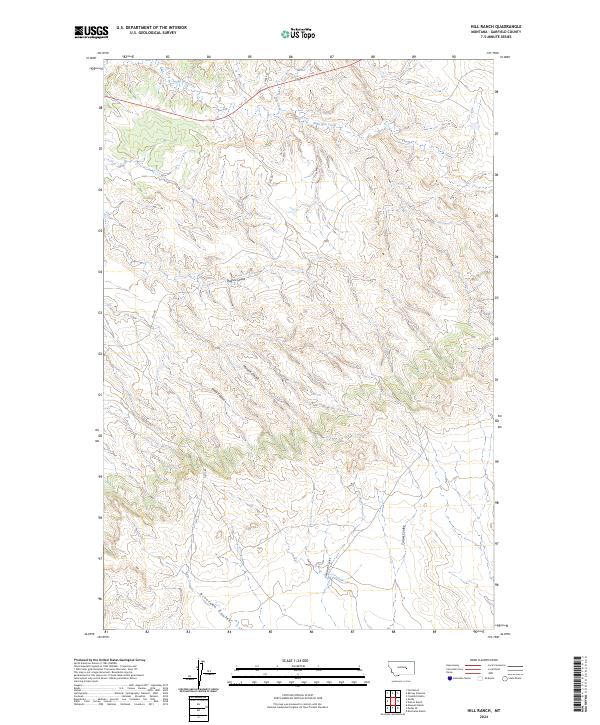 USGS Topographic Map – Hill Ranch