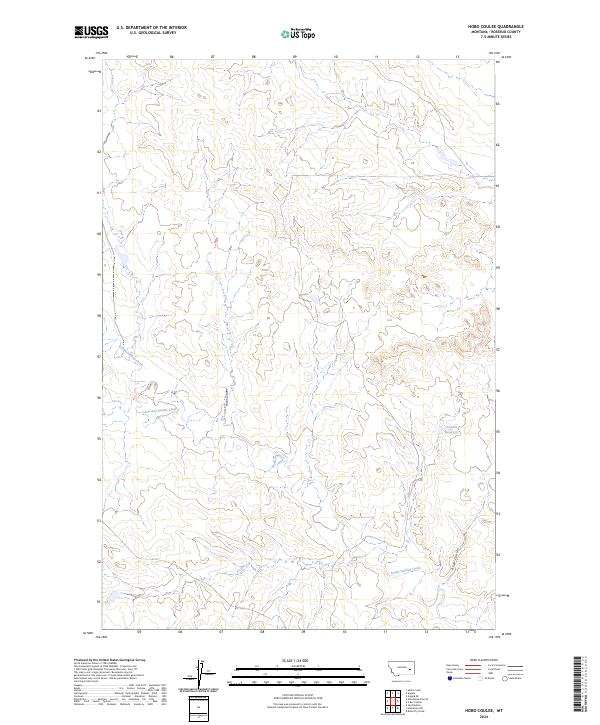USGS Topographic Map – Hobo Coulee