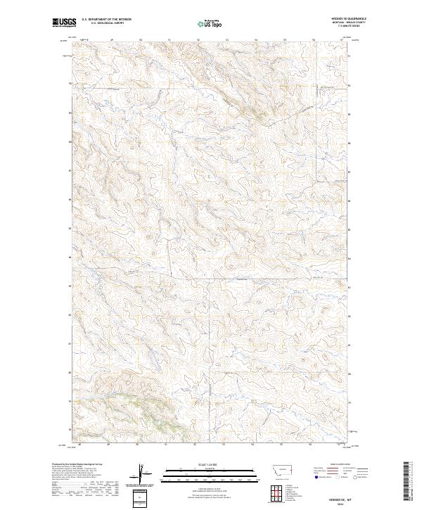 USGS Topographic Map – Hodges SE