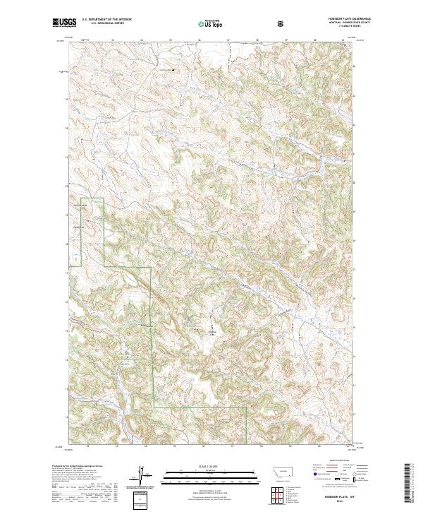 USGS Topographic Map – Hodsdon Flats