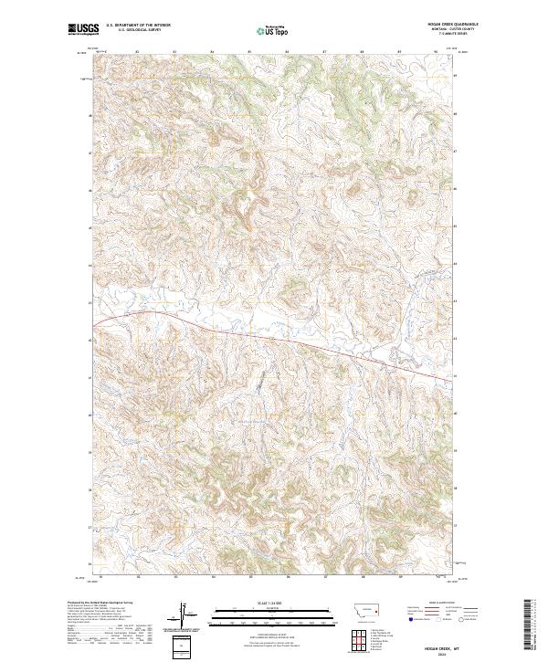USGS Topographic Map – Hogan Creek