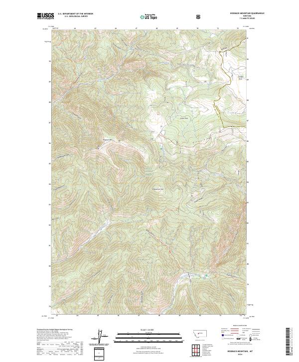USGS Topographic Map – Hogback Mountain
