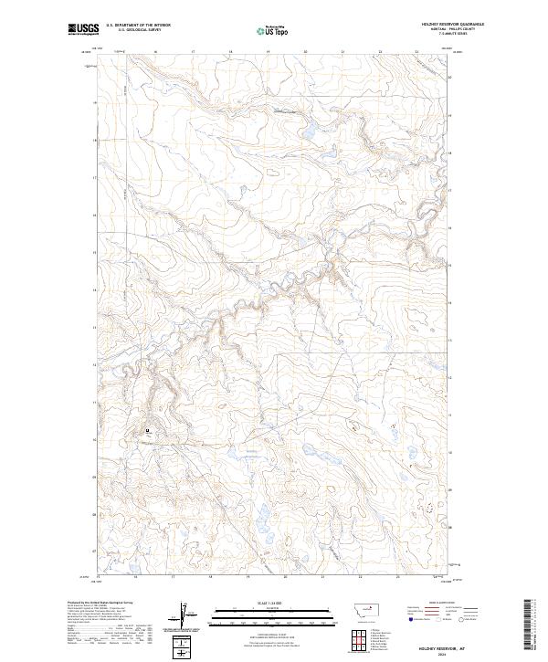 USGS Topographic Map – Holzhey Reservoir