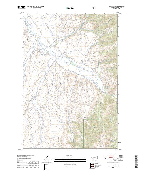 USGS Topographic Map – Home Park Ranch