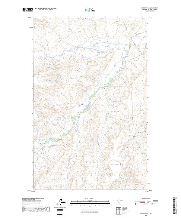 USGS Topographic Map – Hoodoo Hill