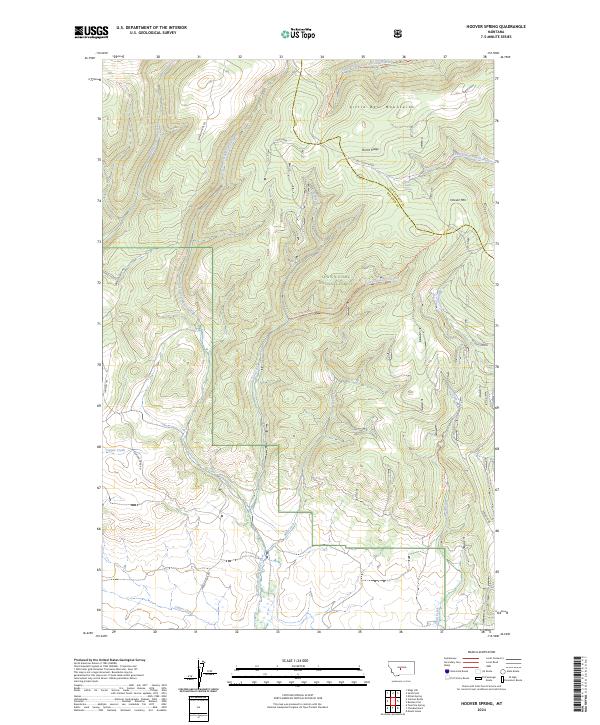 USGS Topographic Map – Hoover Spring