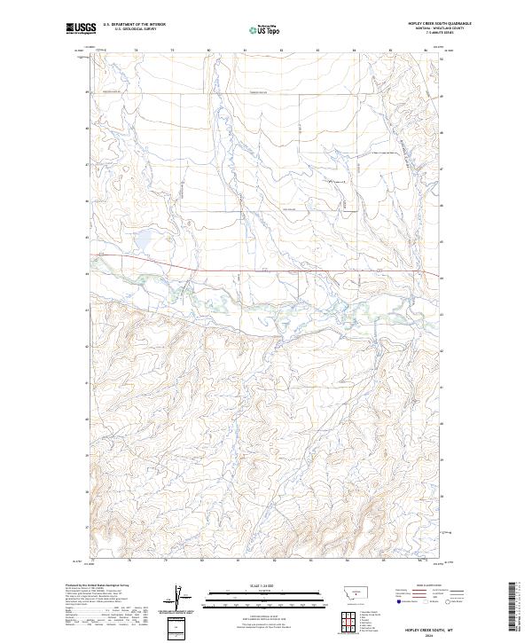 USGS Topographic Map – Hopley Creek South