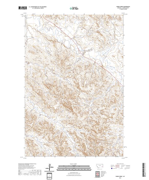 USGS Topographic Map – Horse Creek