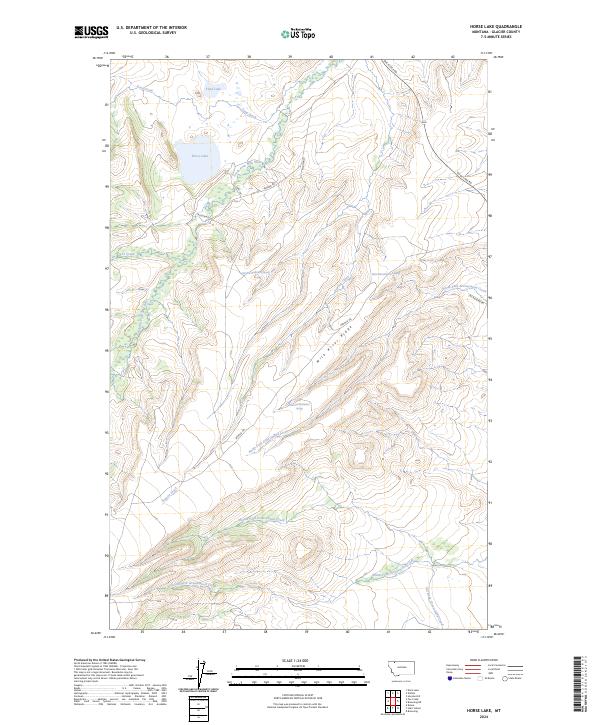 USGS Topographic Map – Horse Lake