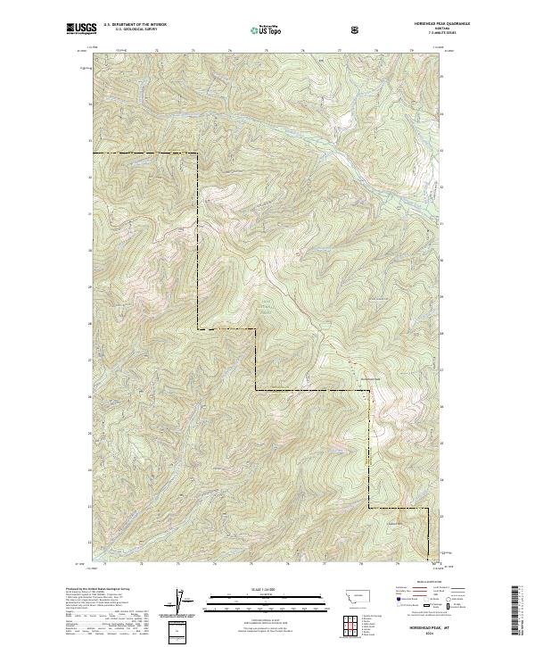 USGS Topographic Map – Horsehead Peak