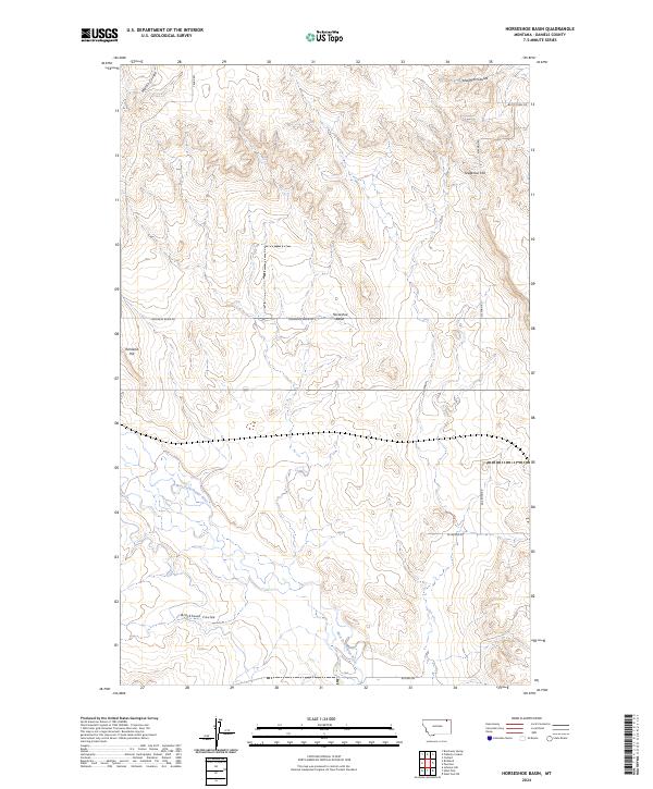 USGS Topographic Map – Horseshoe Basin