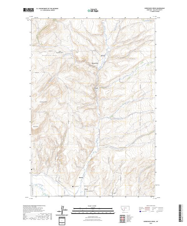 USGS Topographic Map – Horseshoe Creek