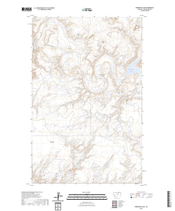 USGS Topographic Map – Horseshoe Lake