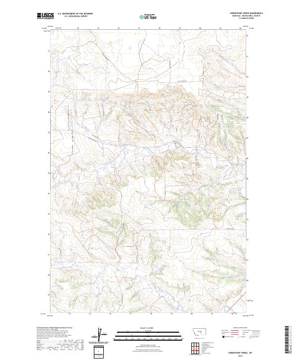 USGS Topographic Map – Horsethief Creek
