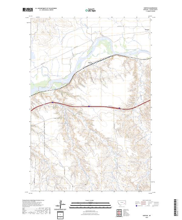 USGS Topographic Map – Horton