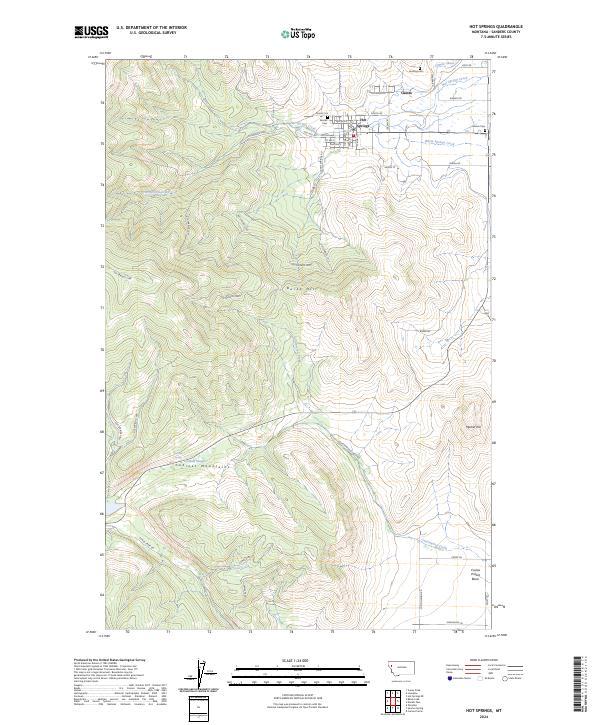 USGS Topographic Map – Hot Springs