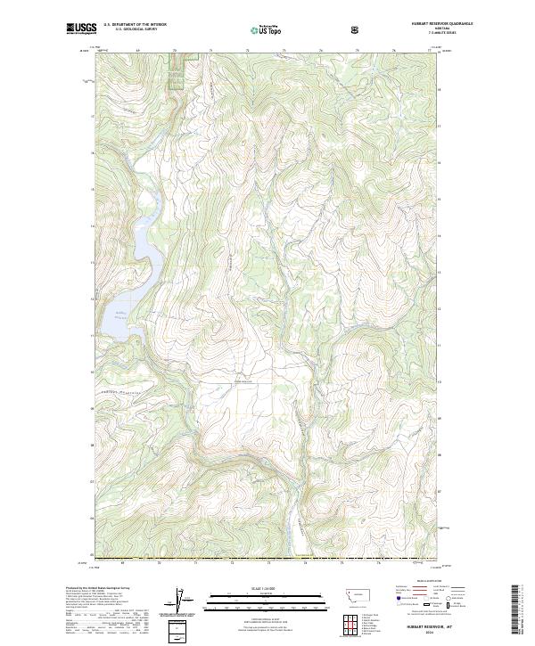 USGS Topographic Map – Hubbart Reservoir