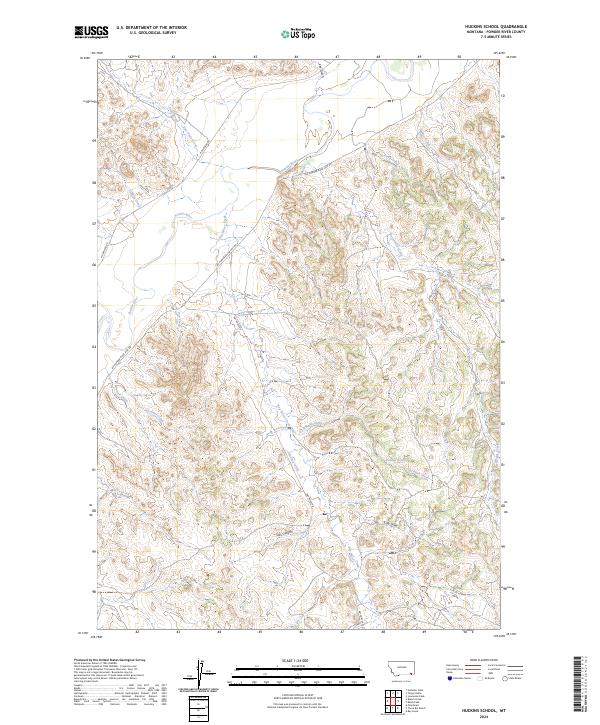 USGS Topographic Map – Huckins School