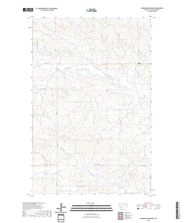 USGS Topographic Map – Hudiburgh Reservoir