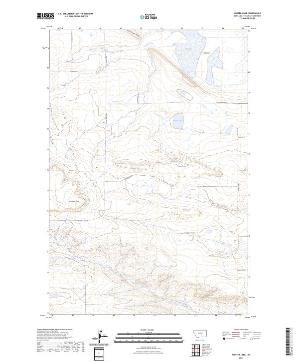 USGS Topographic Map – Hunter Lake