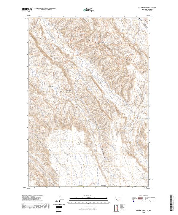 USGS Topographic Map – Hunters Creek
