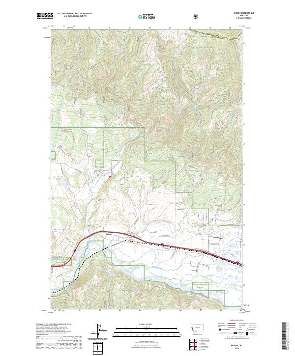 USGS Topographic Map – Huson