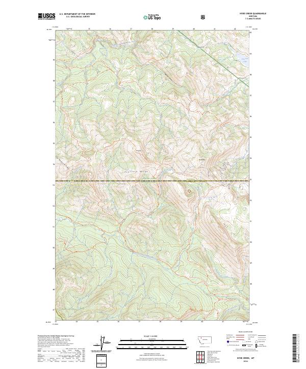 USGS Topographic Map – Hyde Creek
