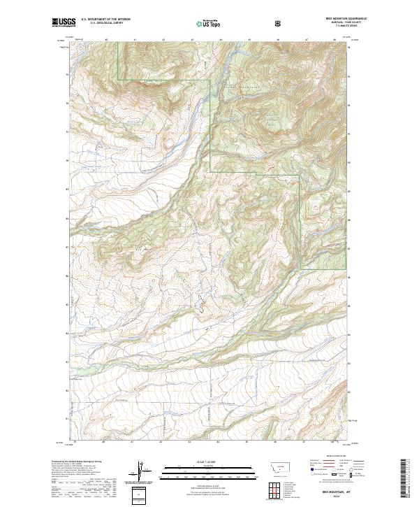 USGS Topographic Map – Ibex Mountain