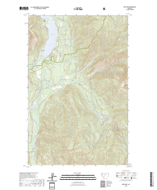 USGS Topographic Map – Ibex Peak