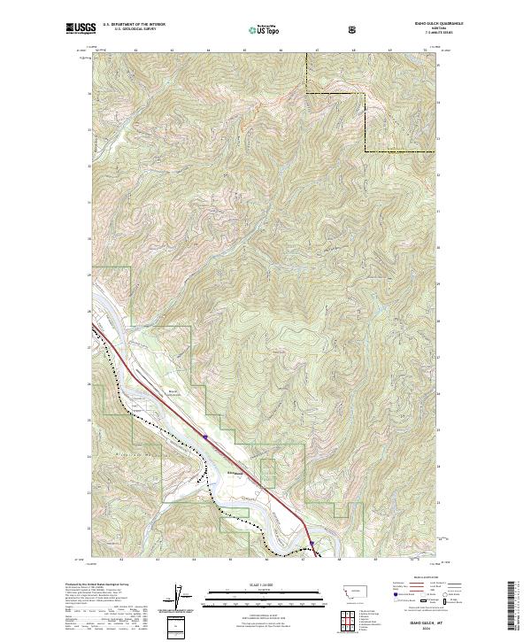 USGS Topographic Map – Idaho Gulch