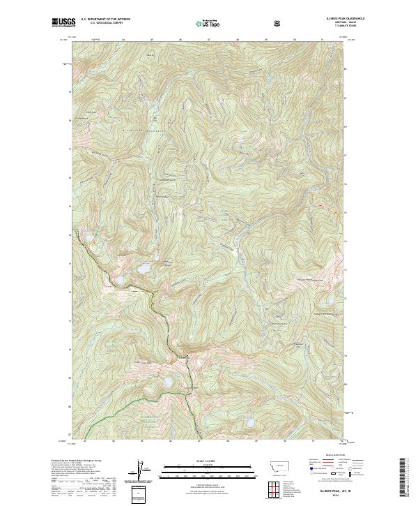 USGS Topographic Map – Illinois Peak