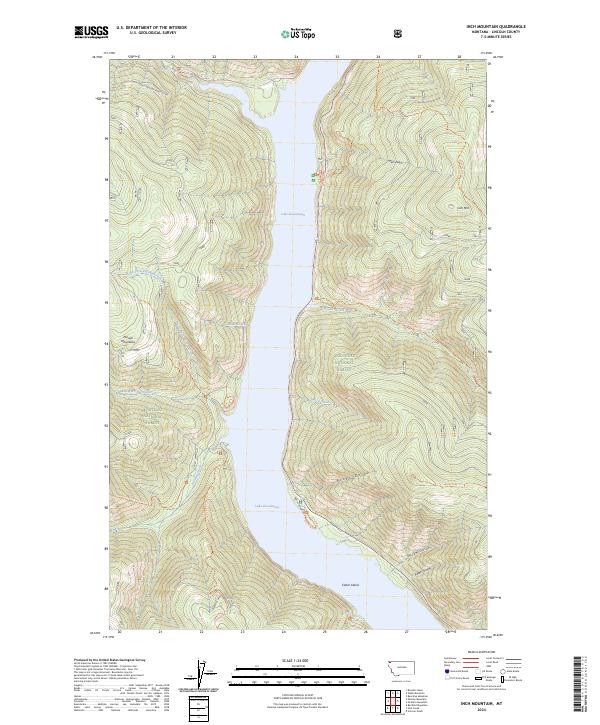 USGS Topographic Map – Inch Mountain