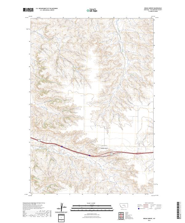 USGS Topographic Map – Indian Arrow