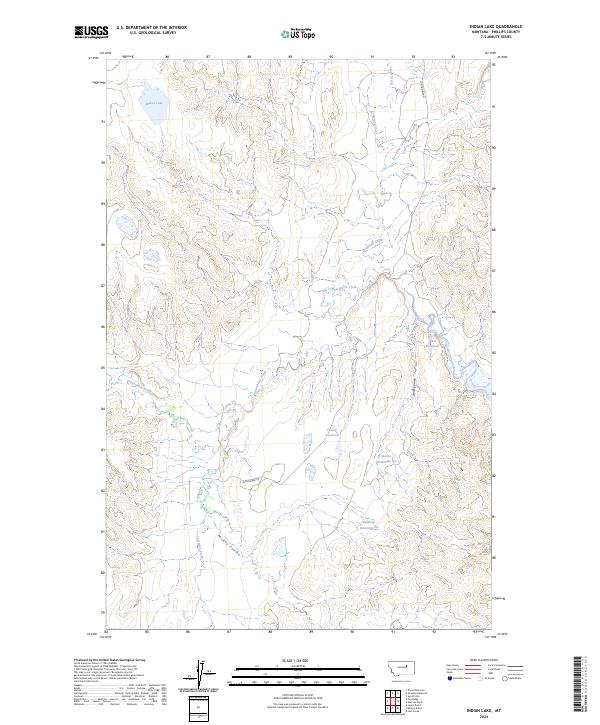 USGS Topographic Map – Indian Lake