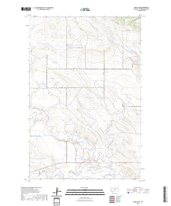 USGS Topographic Map – Ingals Dam