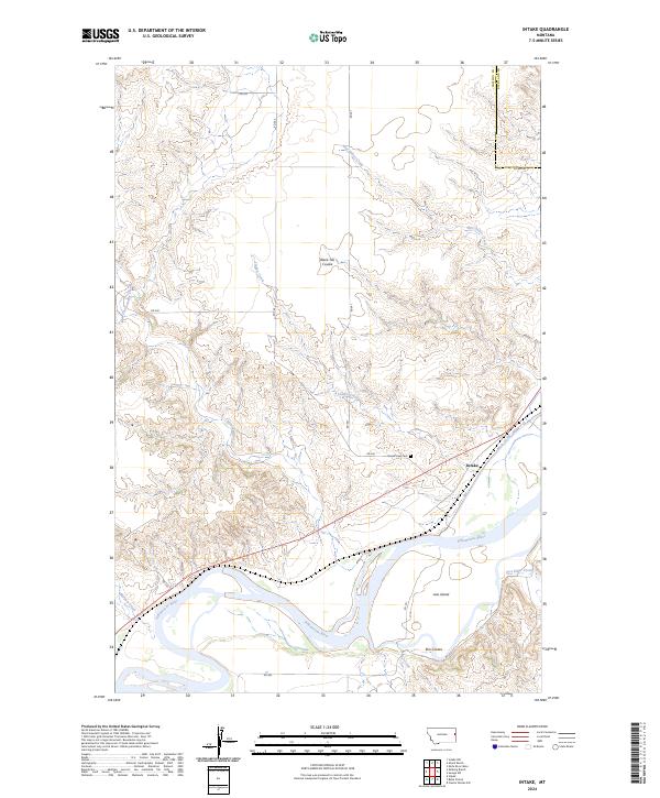 USGS Topographic Map – Intake