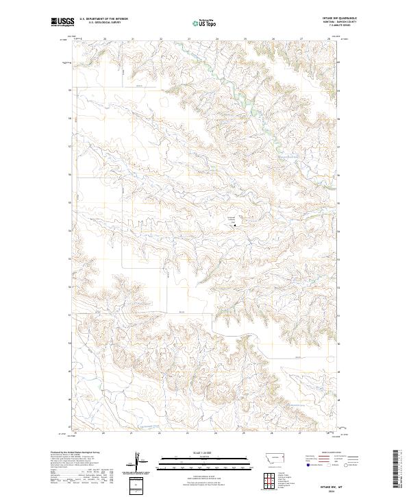USGS Topographic Map – Intake NW