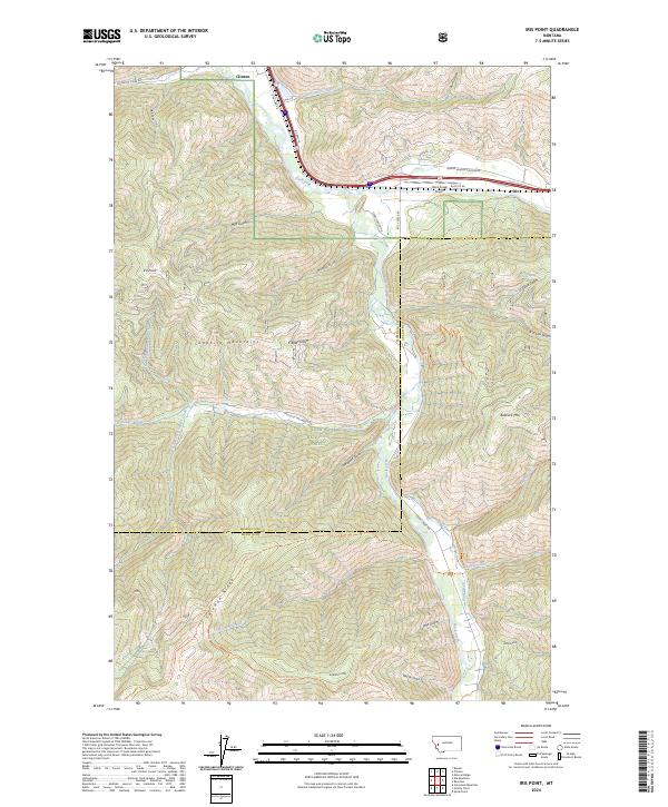 USGS Topographic Map – Iris Point