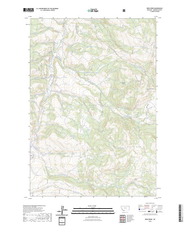 USGS Topographic Map – Iron Creek