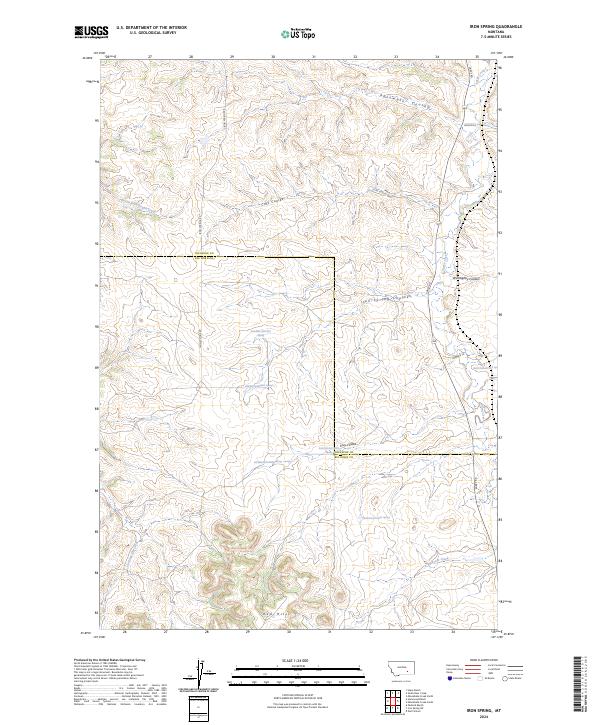 USGS Topographic Map – Iron Spring