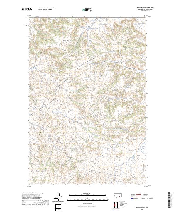 USGS Topographic Map – Iron Spring SW