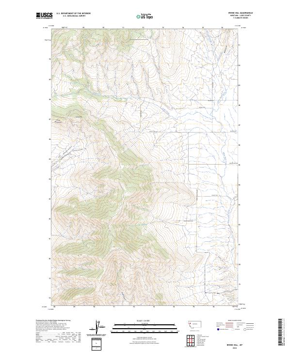 USGS Topographic Map – Irvine Hill