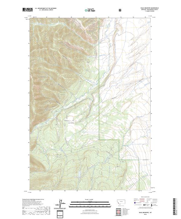 USGS Topographic Map – Isaac Meadows