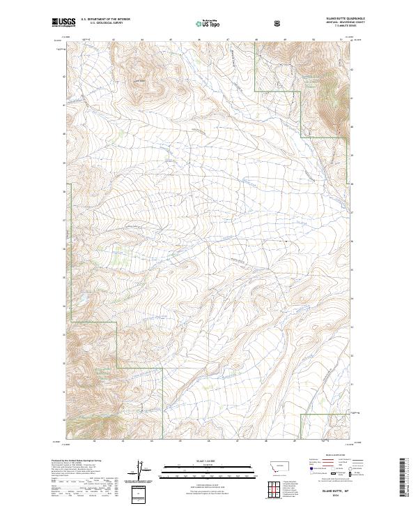 USGS Topographic Map – Island Butte