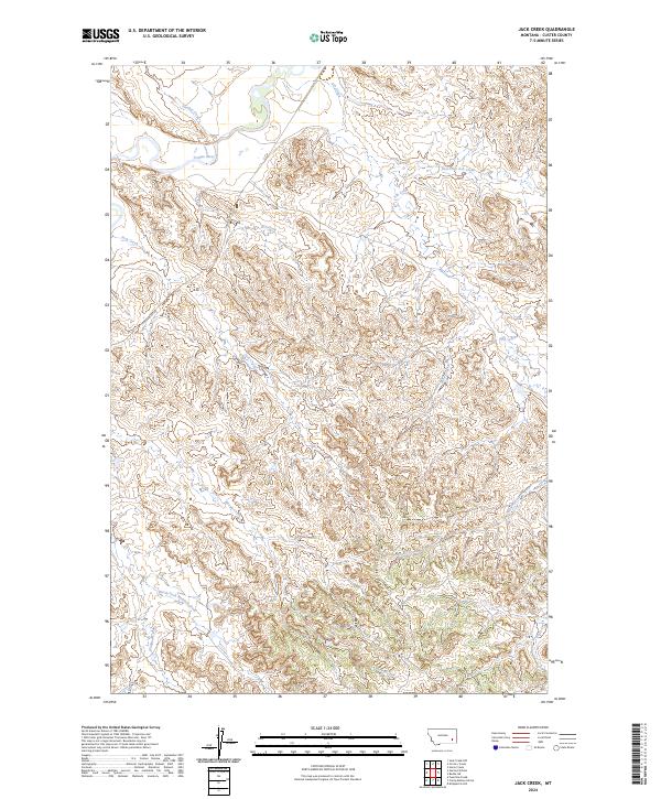 USGS Topographic Map – Jack Creek