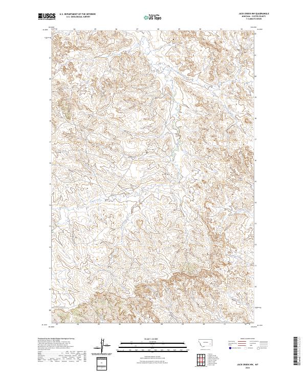 USGS Topographic Map – Jack Creek NW